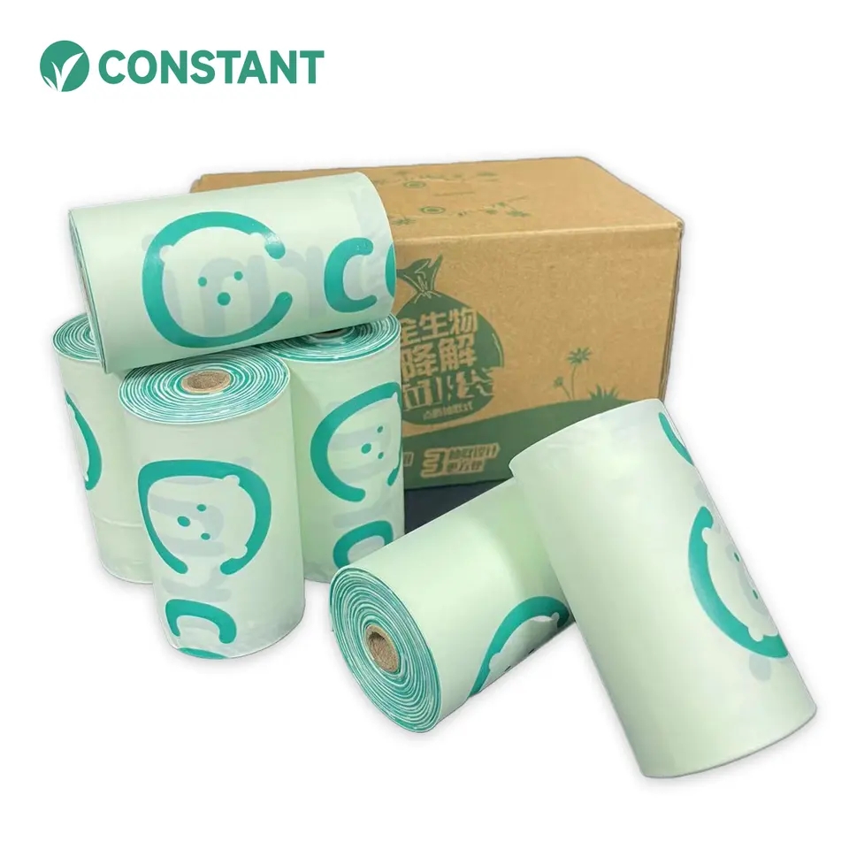 ​Custom logo biodegradable dog poop bag
